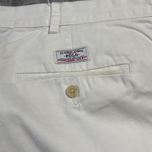 90-00s Ralph Lauren 40/30 ホワイトパンツ 詳細写真13