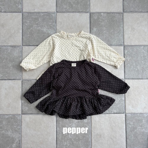 pepper［取寄］dot frill tee 25autumn