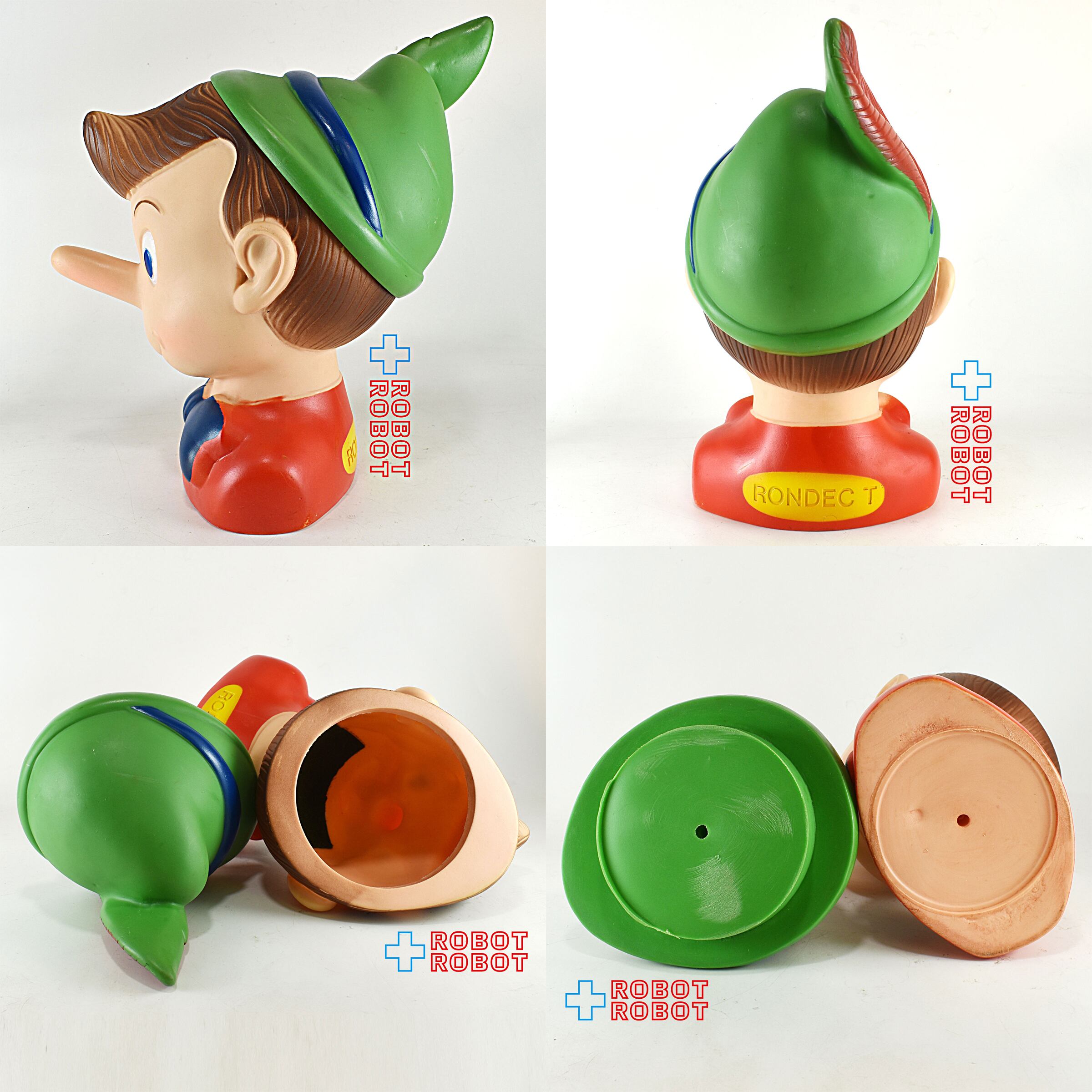 ピノキオ RONDEC T ハードプラスチック ピノキオヘッド レア ピノキオの頭 ソフビ製コンテナ フィギュア | ROBOTROBOT