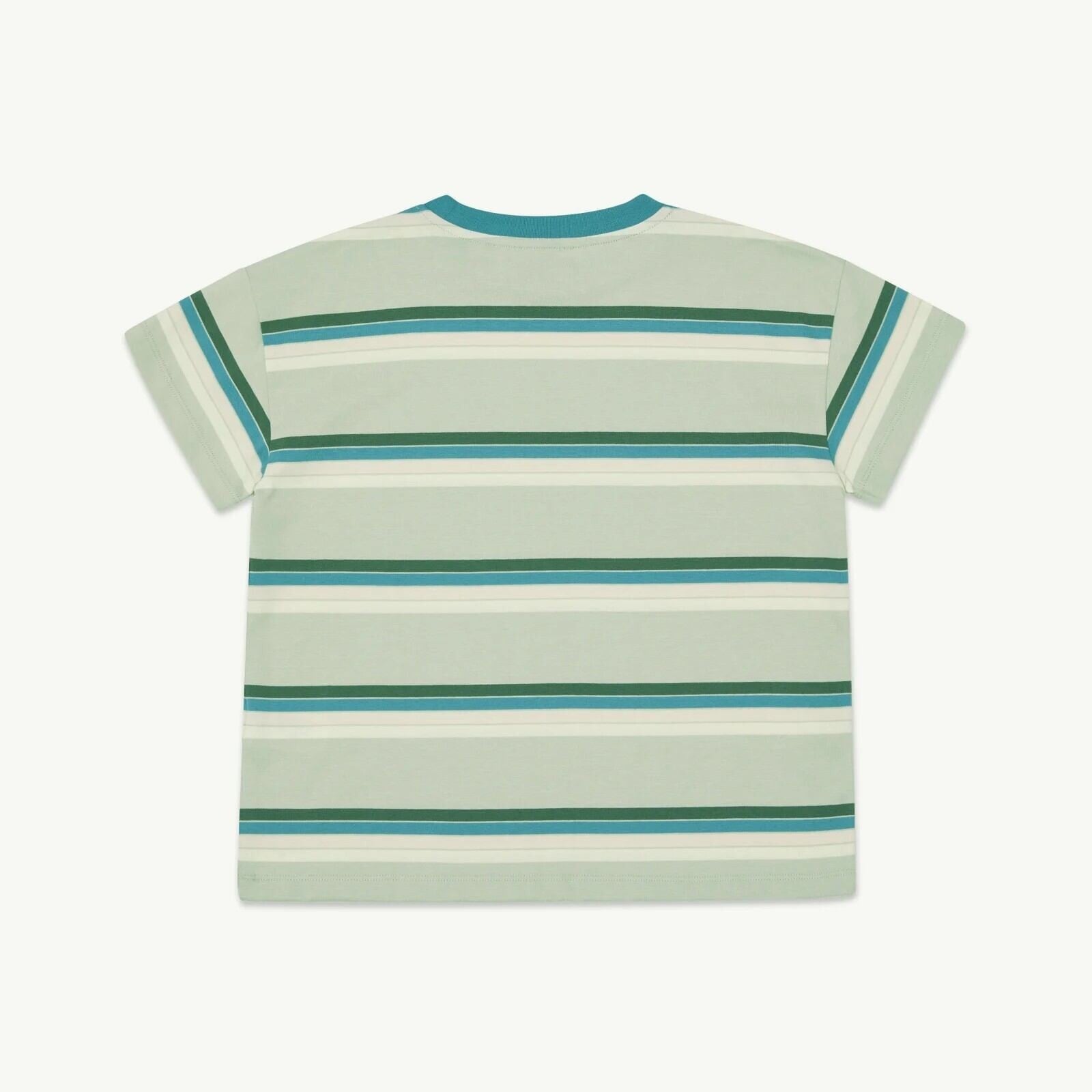 main story Tシャツ サイズ6 main story / Loose Tee - Green Tint Stripe (2y-10y) | PAY ID
