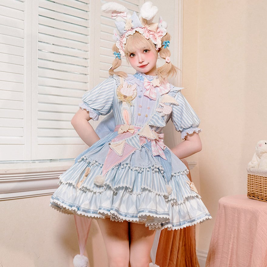 王子系ロリィタ 4点セット かぼちゃパンツ×ネクタイ 双子コーデ｜WithU