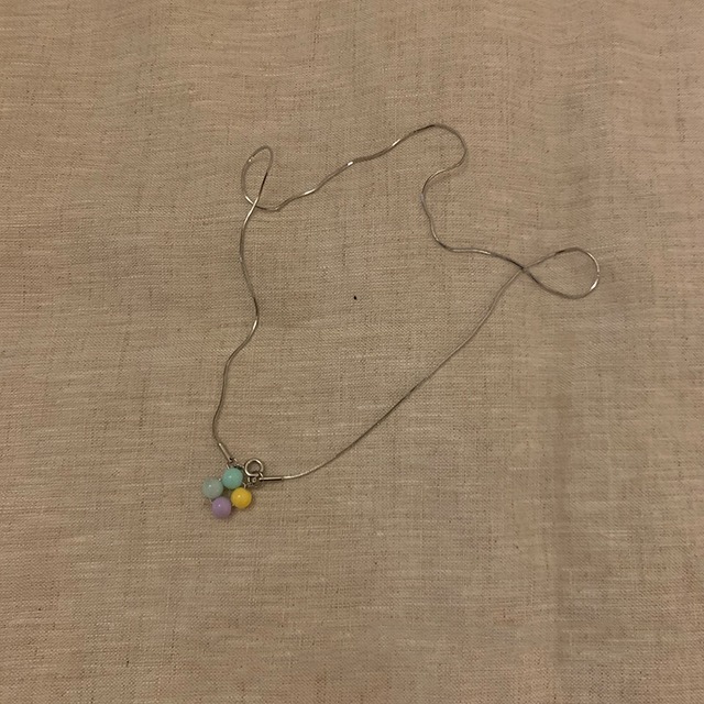 Somedayif手作り彩色な土星ビーズネックレス 2点セット