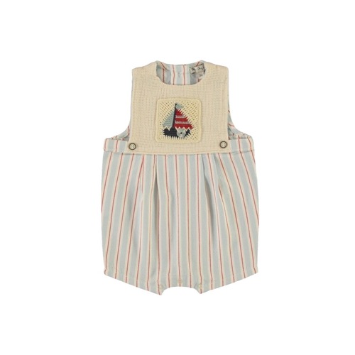 Bebe Organic (ベベオーガニック) / Sebastien Romper / SEA SIDE STRIPE / 9M・12M・18M
