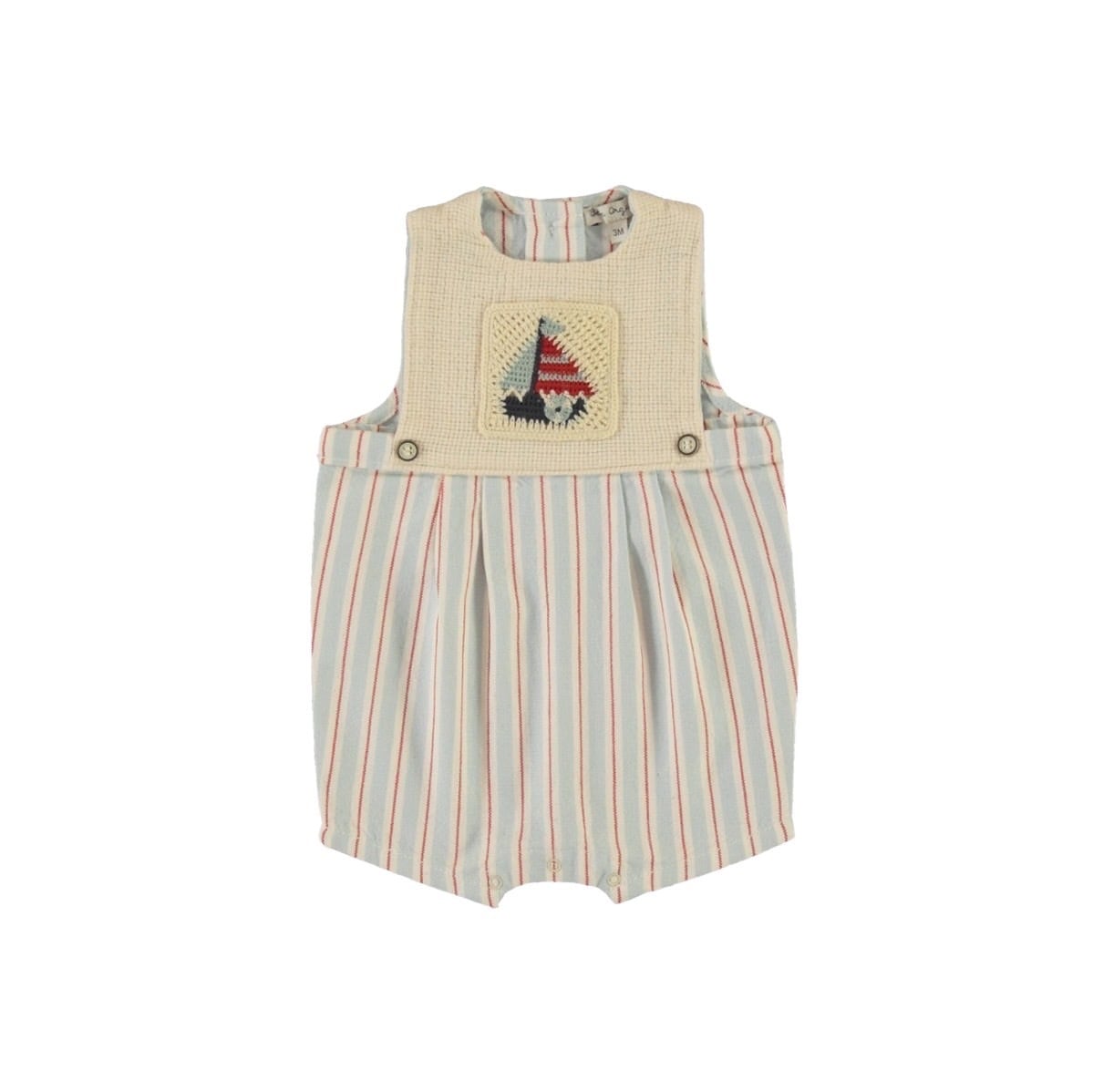 Bebe Organic (ベベオーガニック) / Sebastien Romper / SEA SIDE STRIPE / 9M・12M・18M