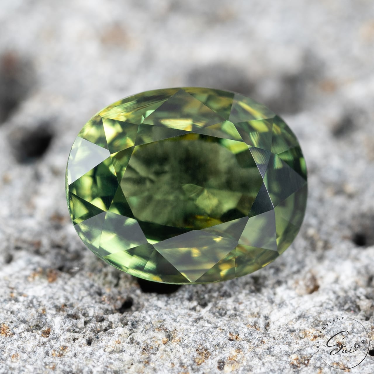 天然【非加熱】サファイア・ブルーグリーン 1.00ct 日宝協ソーティング