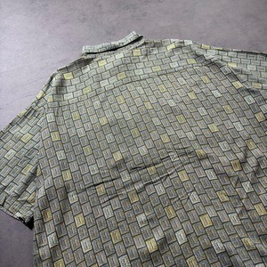 90s RAYON shirt S/S NATURAL ISSUE XXL 古着