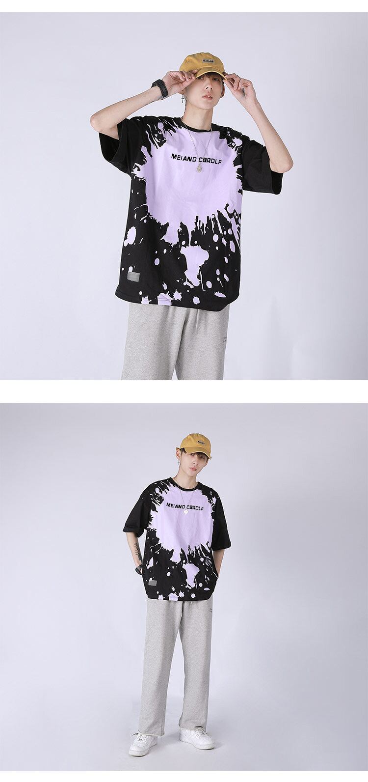 全3色 Tシャツ カットソー プリント カジュアル シンプル