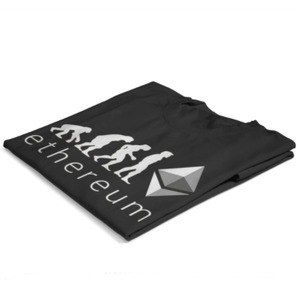 Tシャツ（evolution）　ETH　Ethereum　　ETH01-002