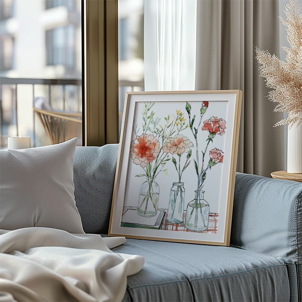 カーネーションのポスター / i1785 / 母の日 インテリアポスター