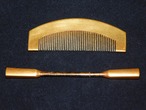 蒔絵の櫛と笄 Urushi lacquer work ornamental comb and hair pin(No16)