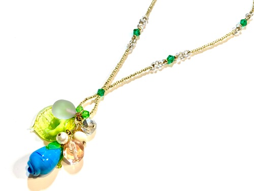 【ネックレス】Bocciolo di Rosa（ボッチョーロ・ディ・ローザ）海のバラ