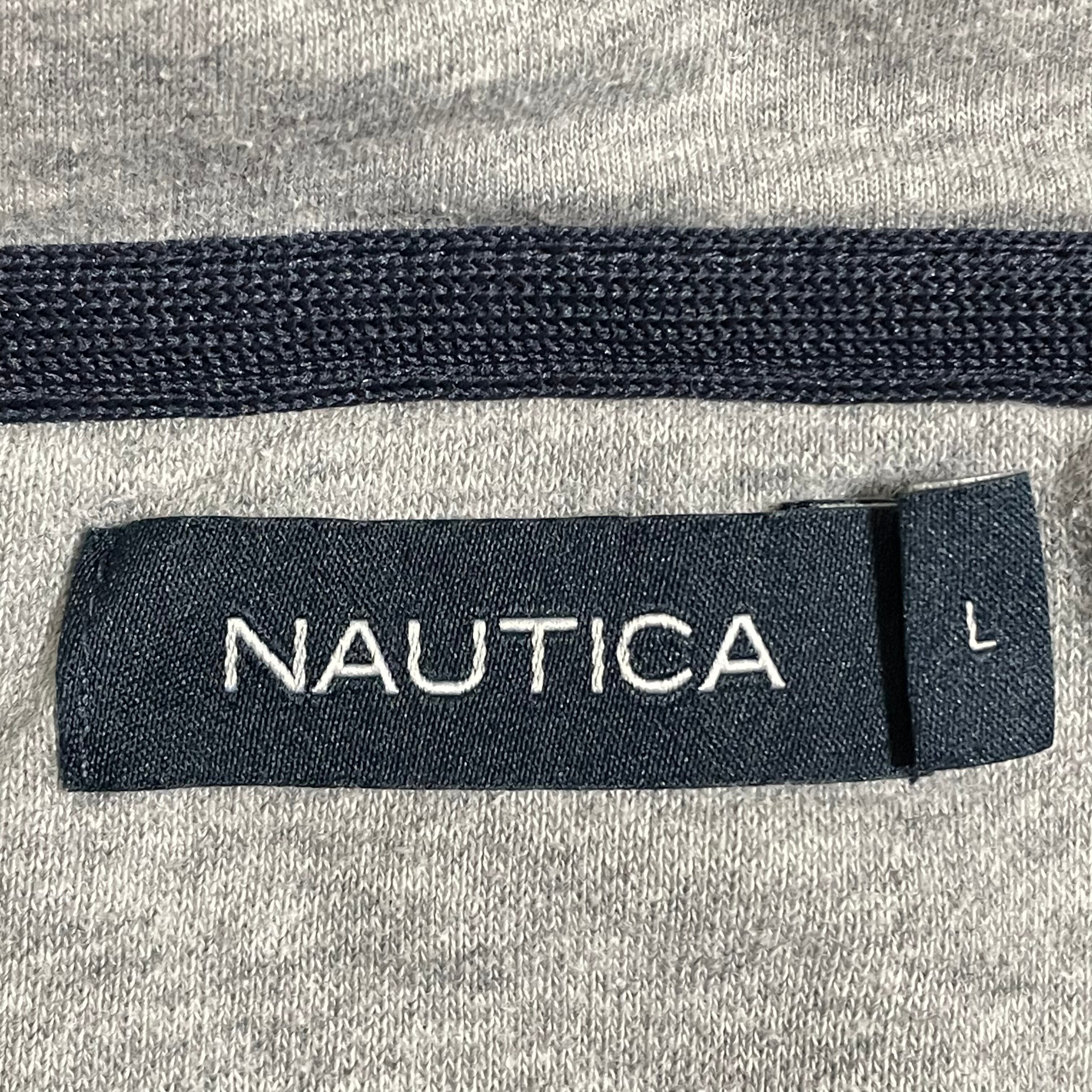 NAUTICA】ワンポイント 刺繍ロゴ フルジップ ジップアップパーカー