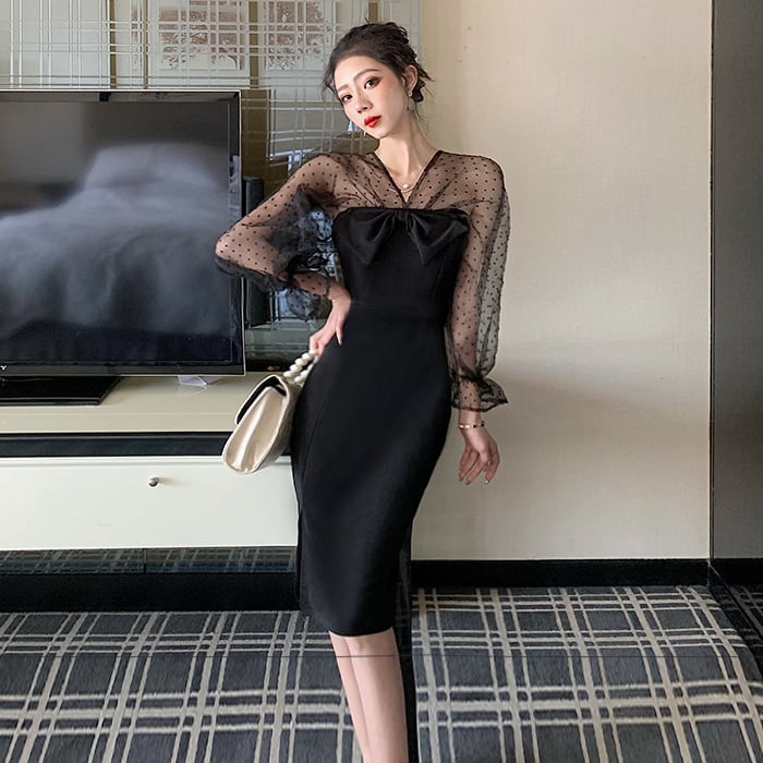 カシュクール スカート 送料無料 チュール 長袖 Vネック カシュクール スカート 送料無料 チュール 長袖 Vネック