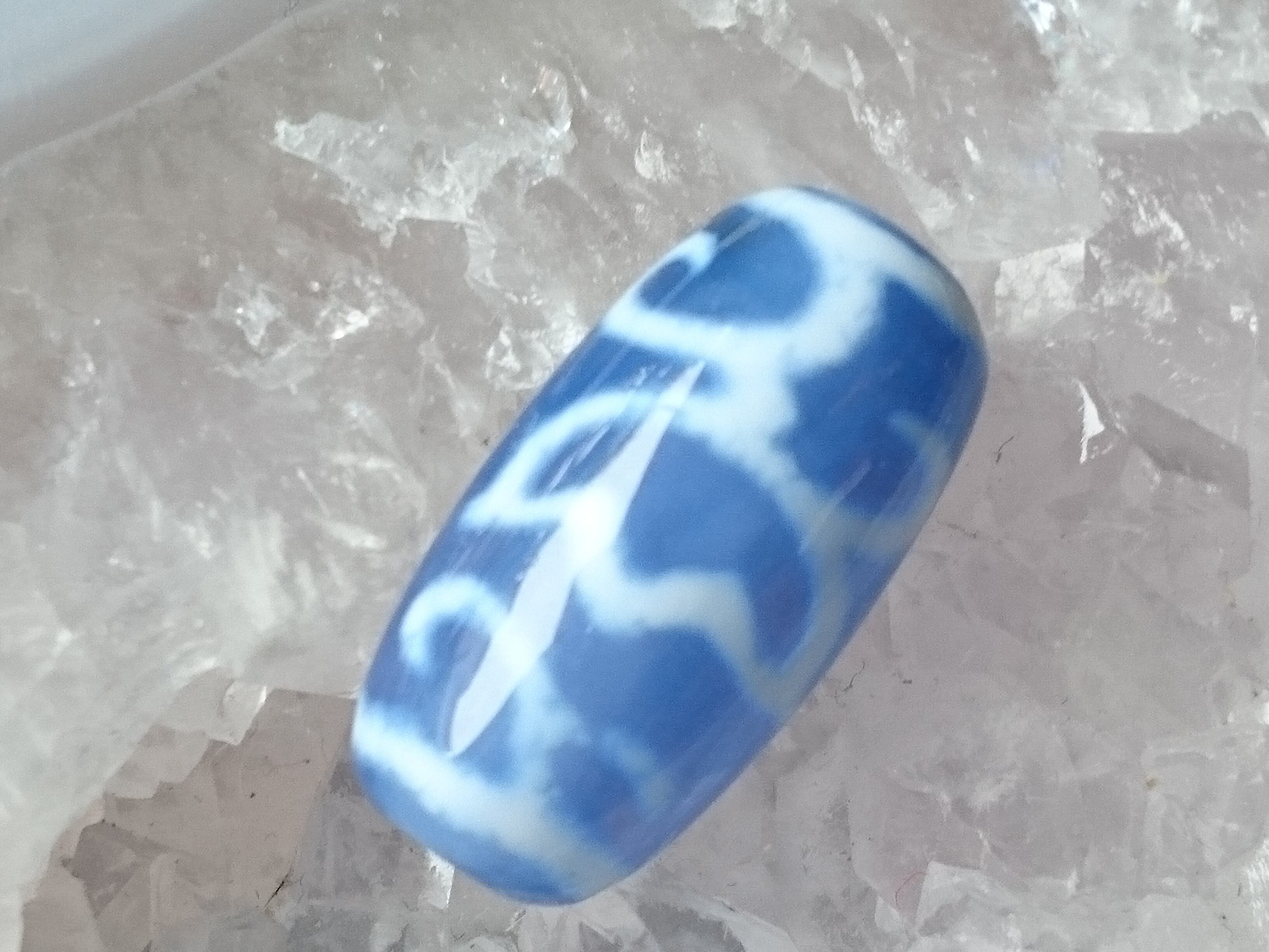 極上✨青玉髄✨水蓮花天珠