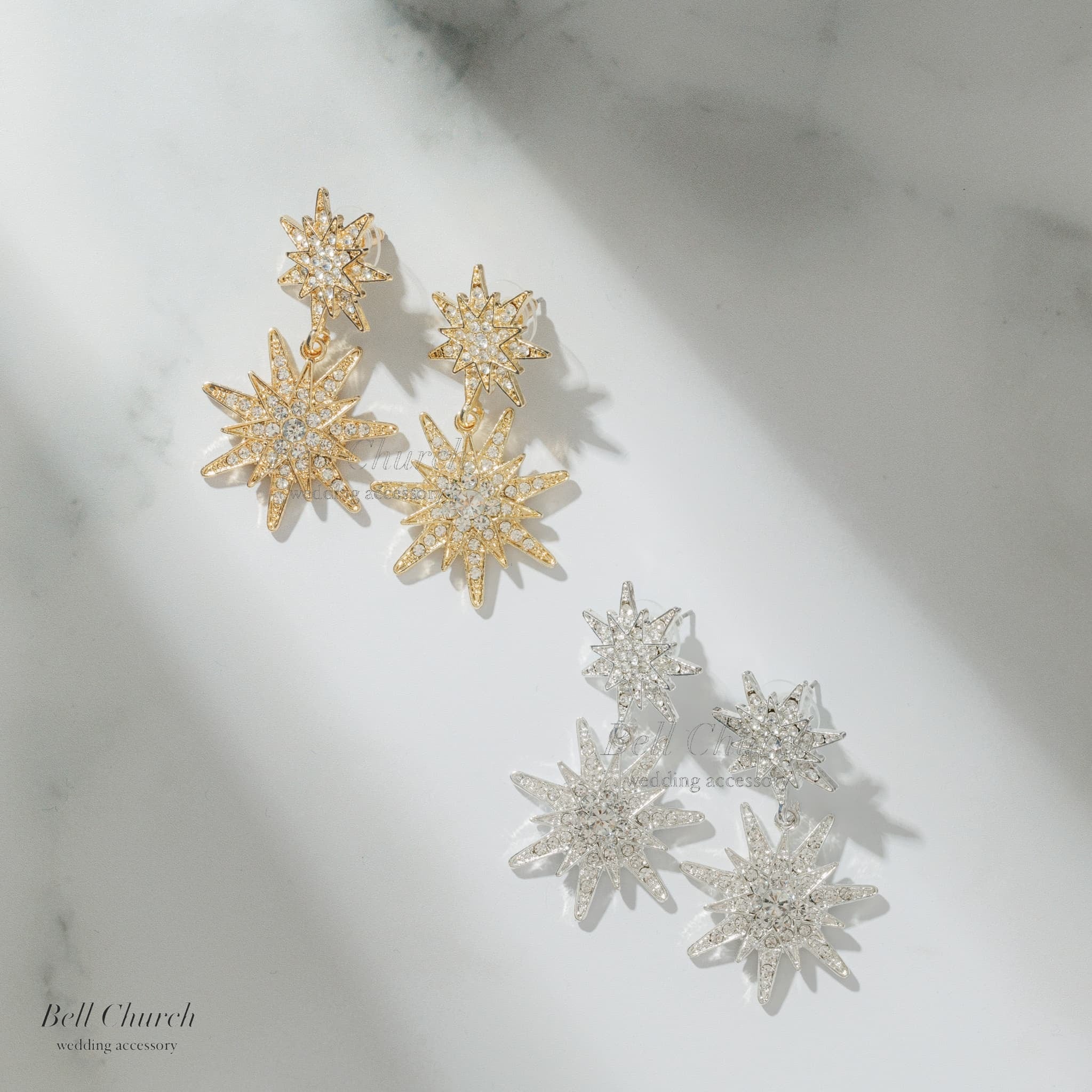 ピアス イヤリング | ジルコニア | 星モチーフ | ゴールド | (BC-E79