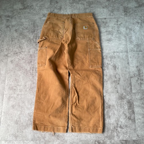 20s USA製 ブラウン ダブルニー Carhartt B01-M 30×32 詳細写真3