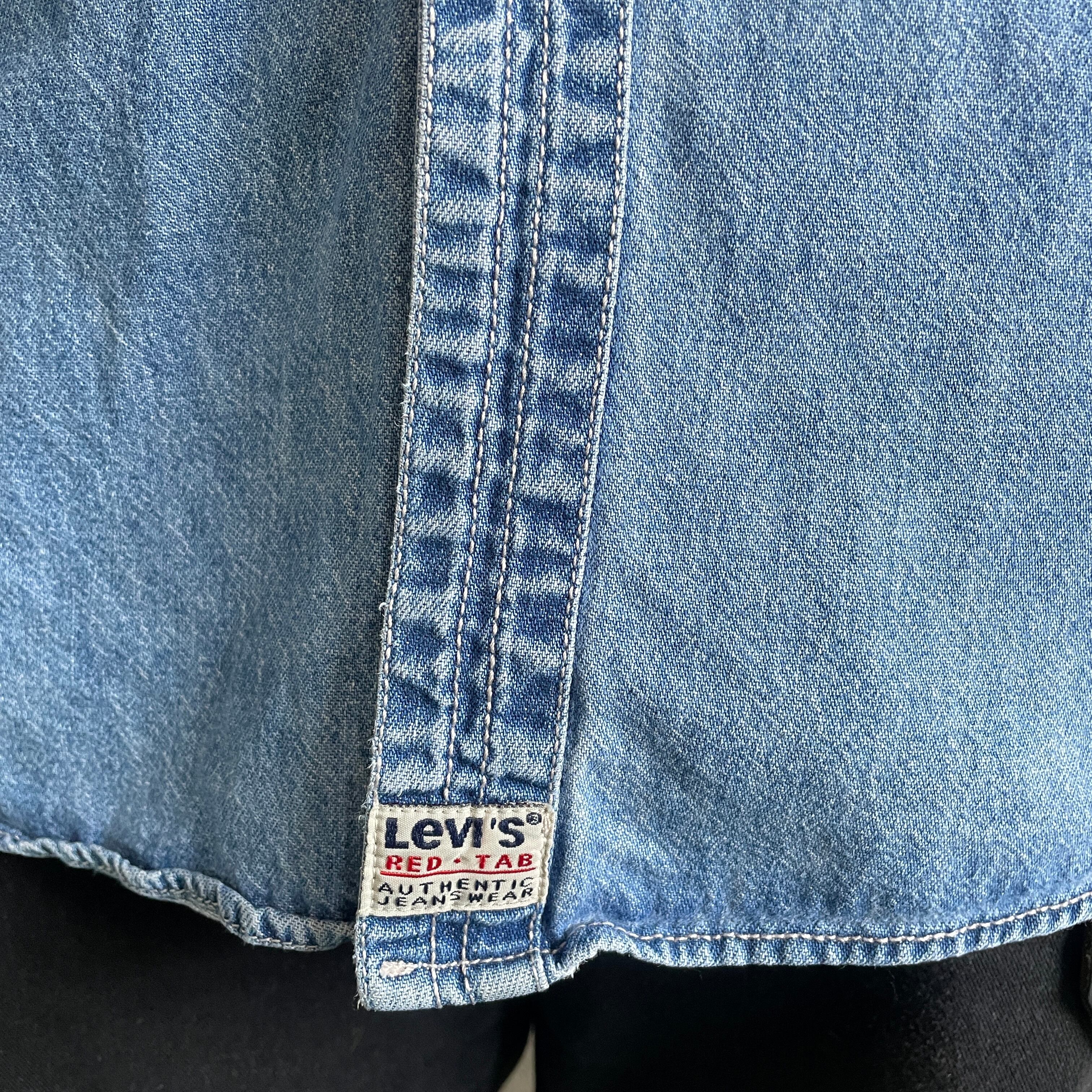 90年代 リーバイス Levi's リーバイス 長袖 デニムシャツ メンズL 古着