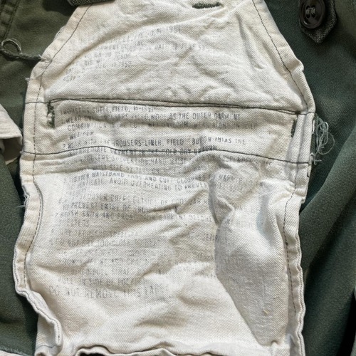 60-70s アメリカ軍 実物 M51 フィールドパンツ L-M w35 詳細写真8