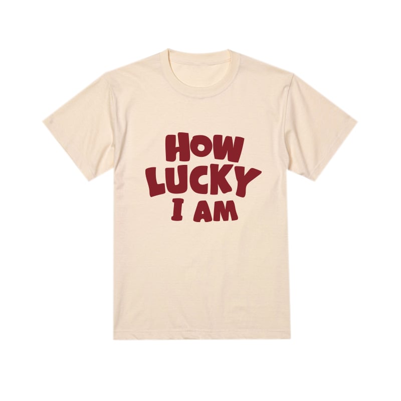 【即納】HOW LUCKY I AM Tシャツ キッズ こども 70年代 80年代 ヴィンテージデザイン