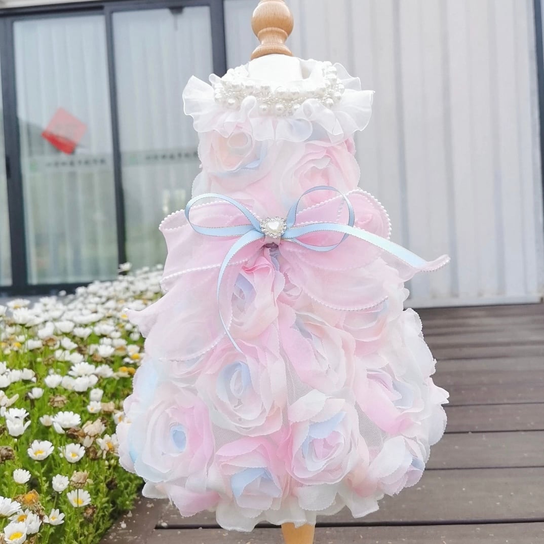 ローズモチーフリボンドレス 00200