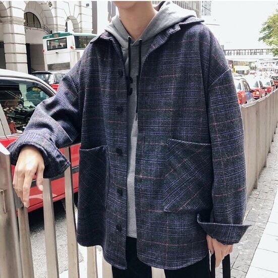 全2色 シャツ チェック オーバーサイズ ビッグシルエット