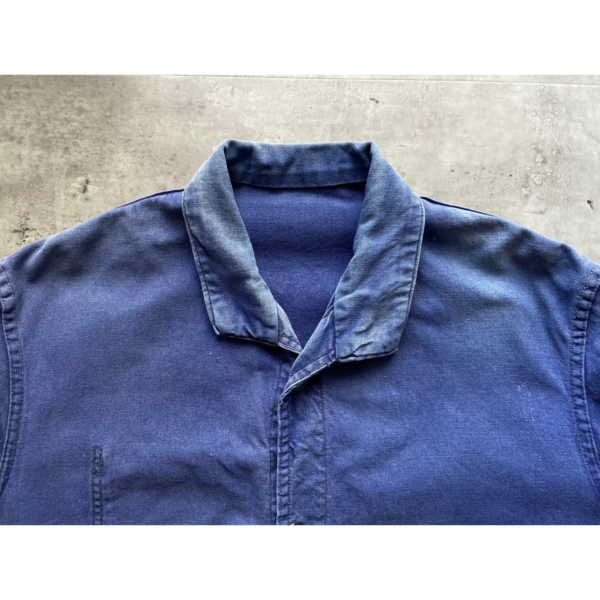 60s- french work cotton twill jkt “GOOD FADE” フレンチワーク 60s- french work cotton twill jkt “GOOD FADE” フレンチワーク