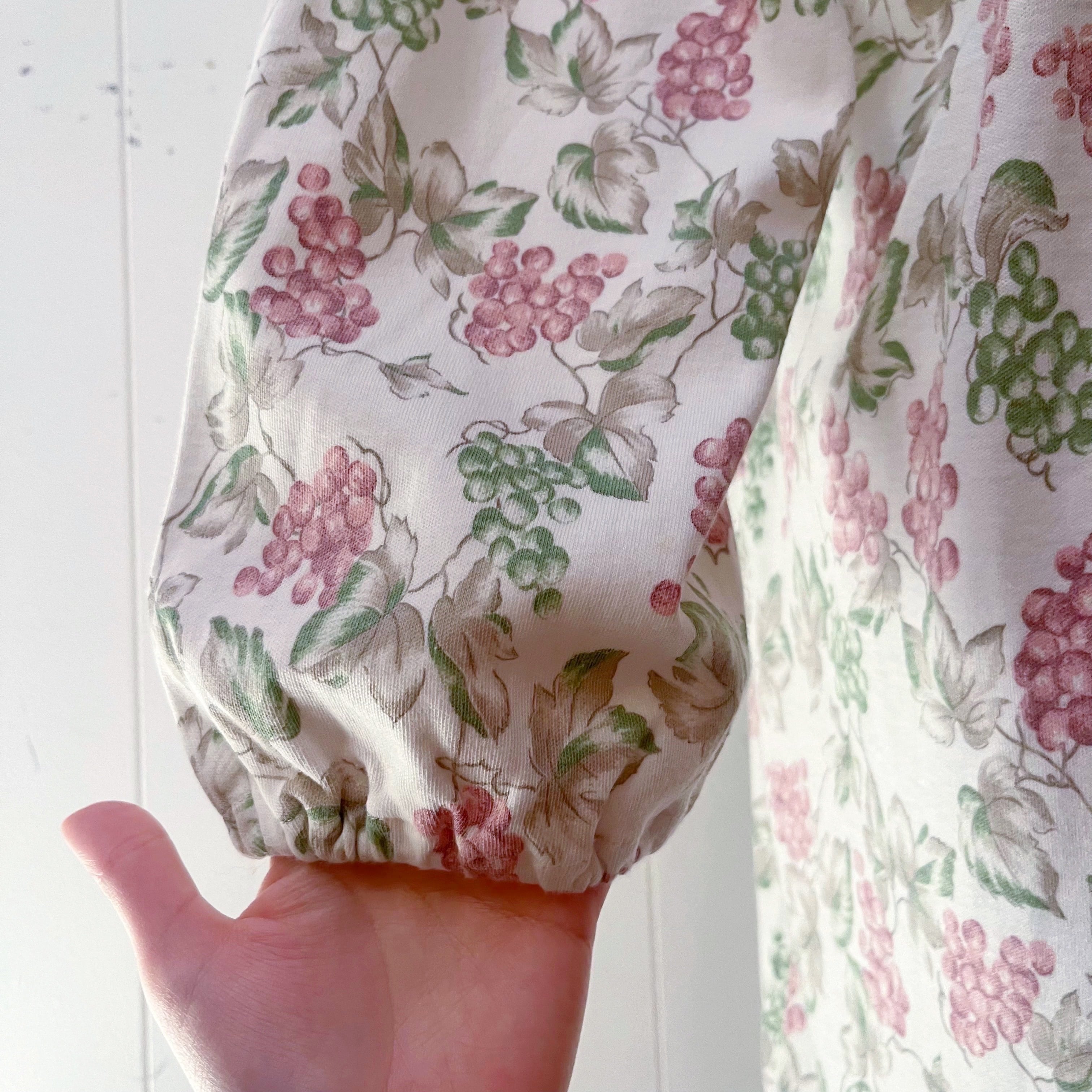 grape leaf neglige one-piece