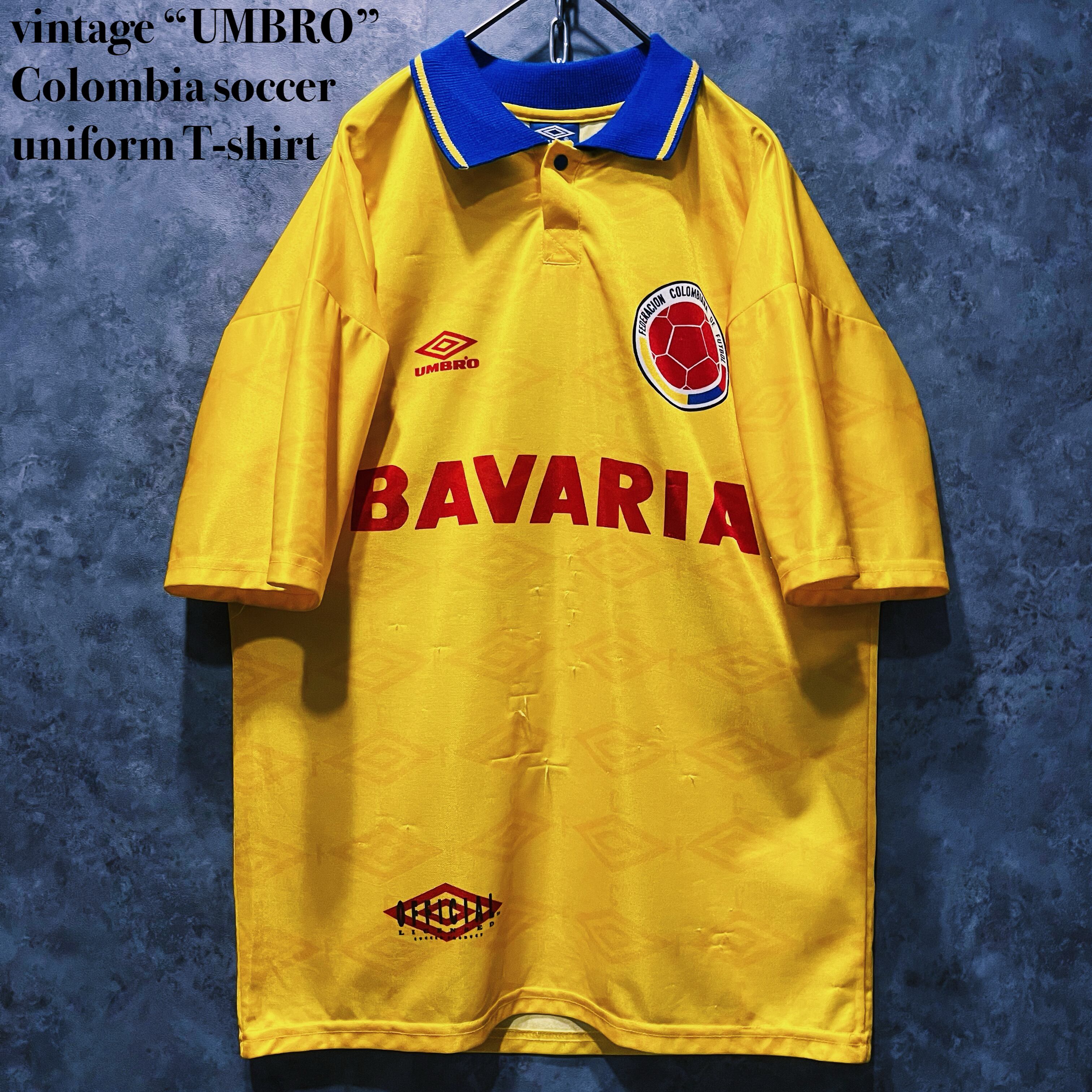 【doppio】vintage “UMBRO” Colombia soccer uniform T-shirt