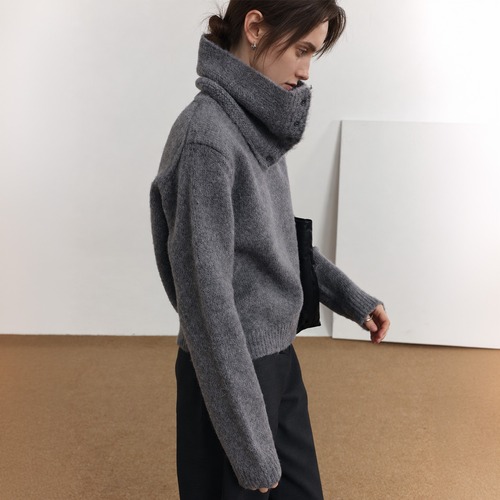 2way neck knit pullover A00267