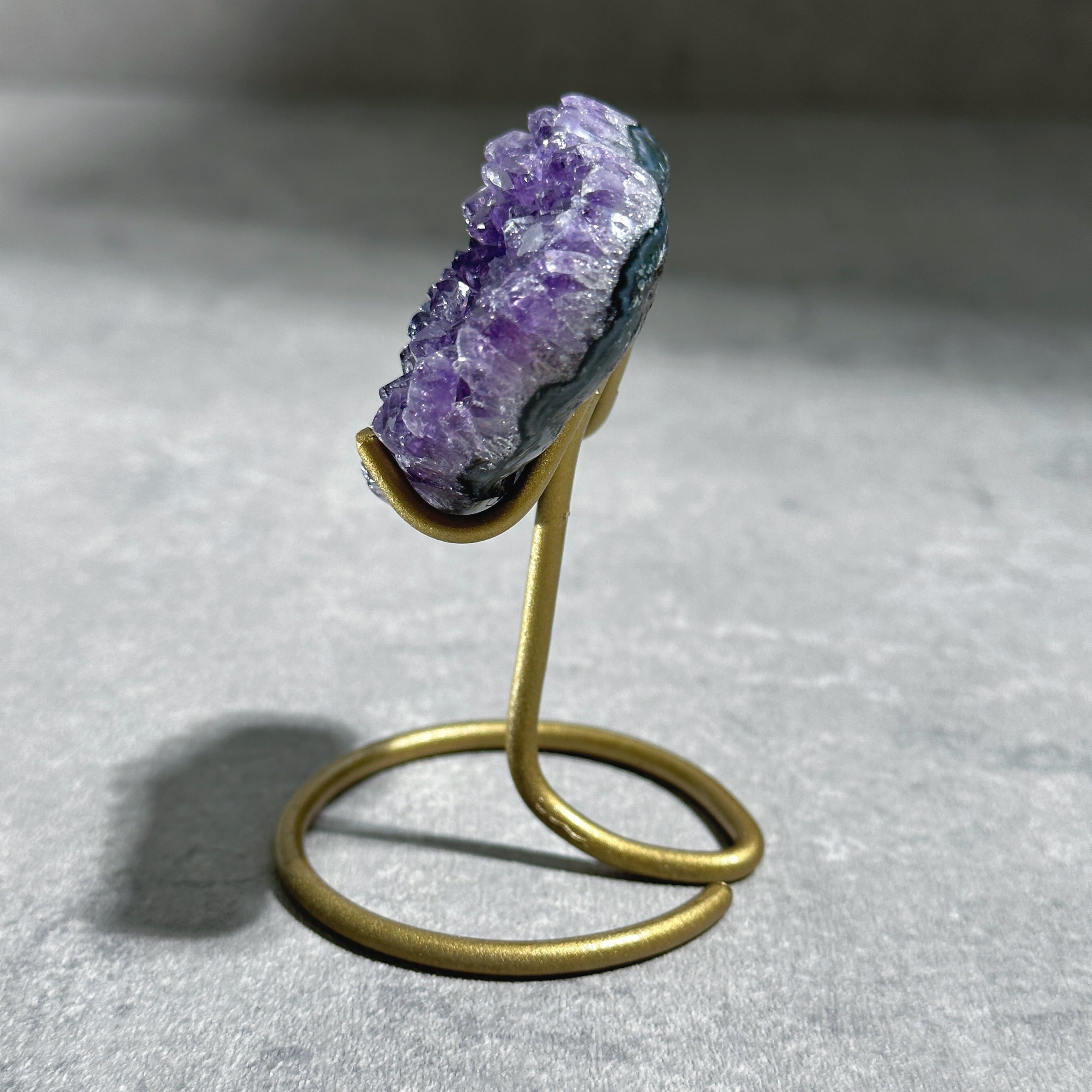 台座付き♡アメジスト ハート型22◇Amethyst◇天然石・鉱石