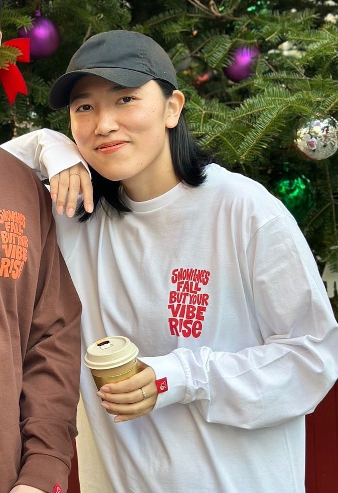 ロングスリーブTシャツ」/ ホワイト | Yeaboii Online shop