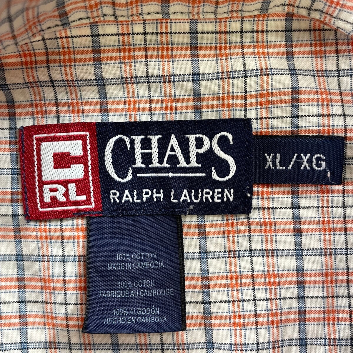 90年代 CHAPS Ralph Lauren チャップス ラルフローレン チェック柄