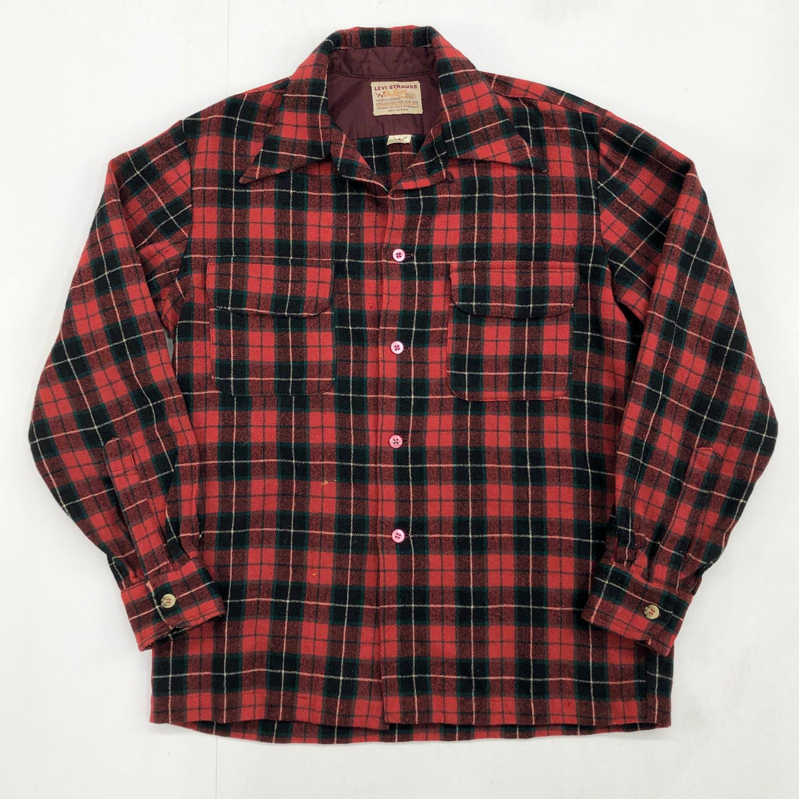 LEVI'S リーバイス 50年代 DE LUXE タータンチェック ウールシャツ