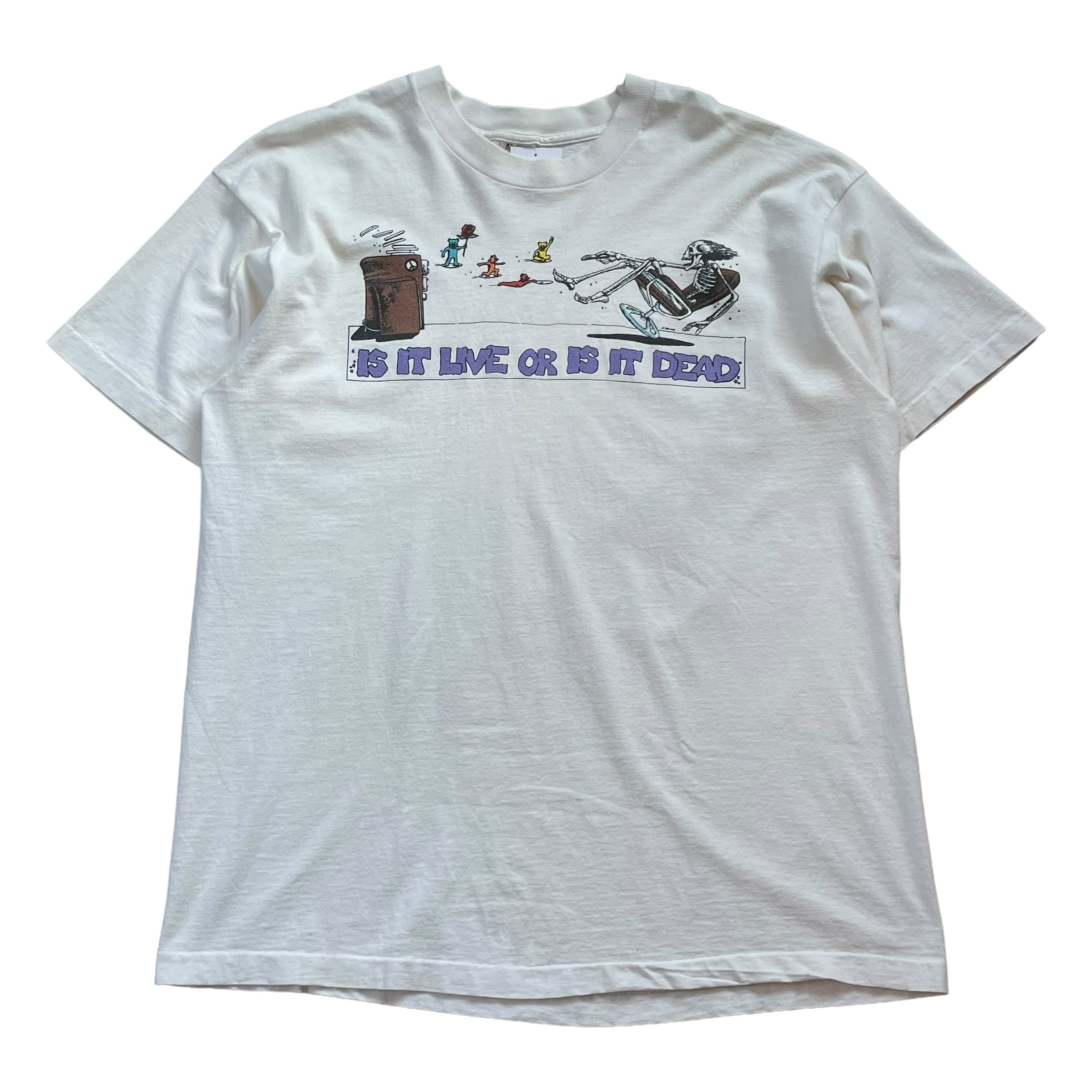 90s GRATEFULDEAD "IS IT LIVE OR IS IT DEAD" T-shirt