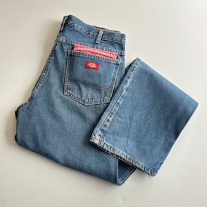 -USED- DICKIES WORK DENIM -MEDIUN WASH-  [W34×L35]