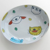 村田菜穂美作　カレー皿　「クレパス　みんなおともだち」［2104130000041］