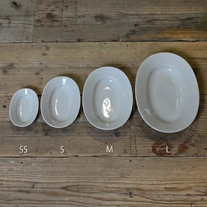 《ちょうどいいオーバルプレート》Oval Plate SS - dew white | yumiko iihoshi porcelain