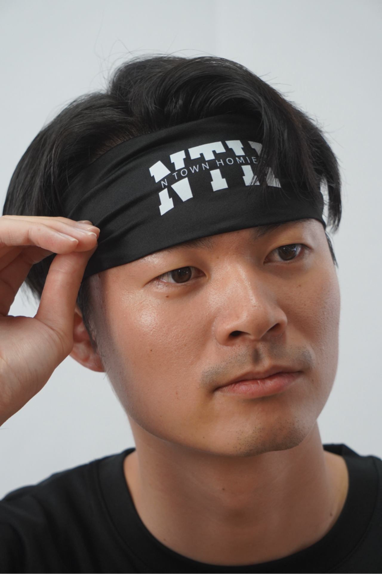 NTH LOGO HAIR BAND color Black - 2