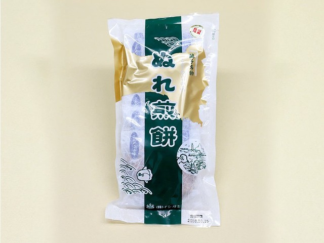 【銚子電鉄】ぬれ煎餅　緑の甘口味　10枚入り
