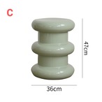 おしゃれ ロースツール 丸型 北欧 クリームカラー 小型チェア 靴脱ぎ用 スツール サイドテーブル ソファ リビングルーム 寝室 カフェ レストラン 一人暮らし 可愛い コンパクト 省スペース