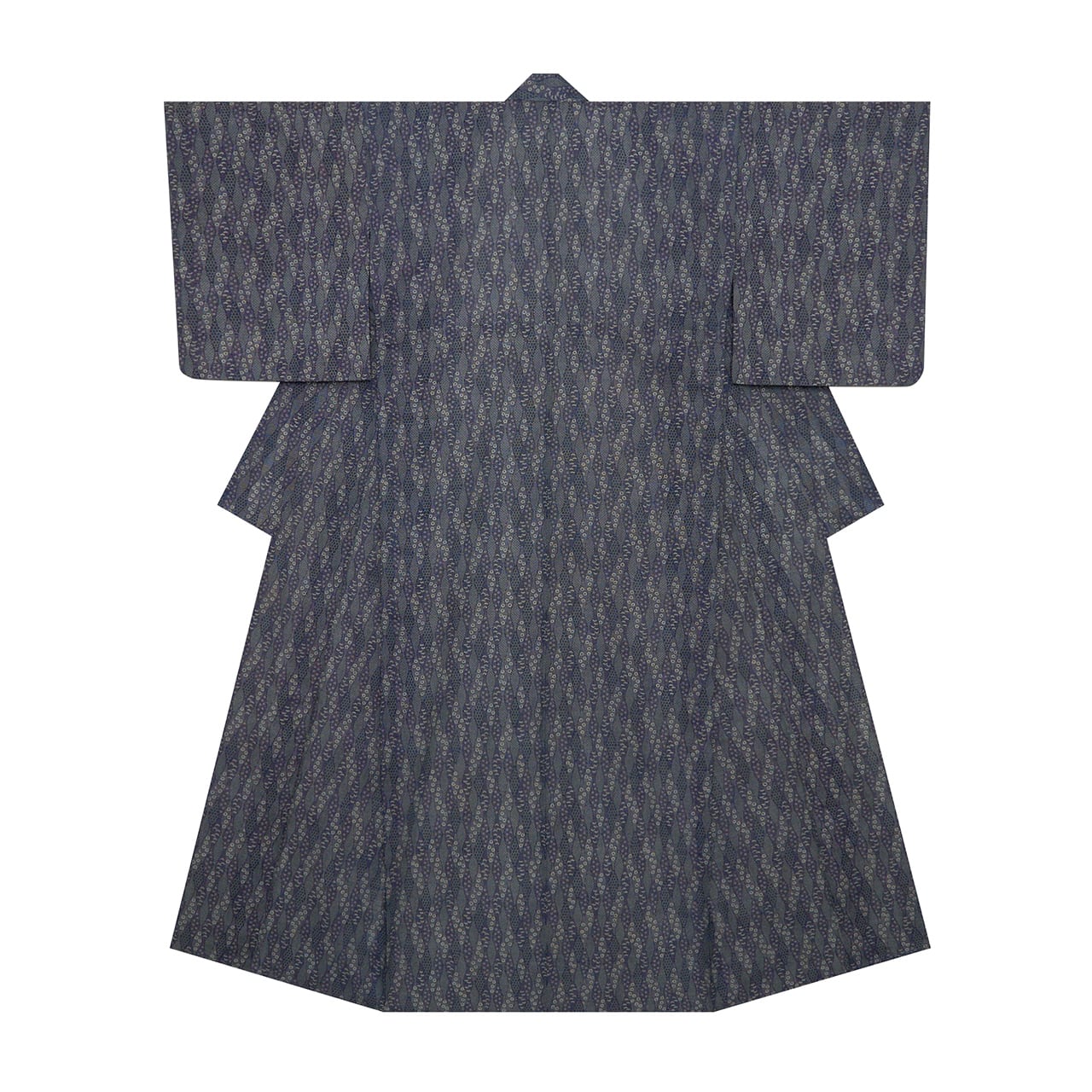立涌模様 長板中形染 綿絽単衣着物【未着用品】 | かわの屋