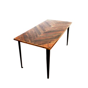 受注生産品　Table "Plain" 750 x 1500 w/ chevron top
