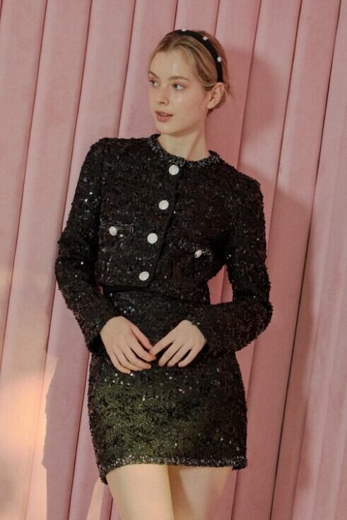 ☆AESPA カリナ 着用！！【IvanaHelsinki】Etoile tweed skirt | もごつ