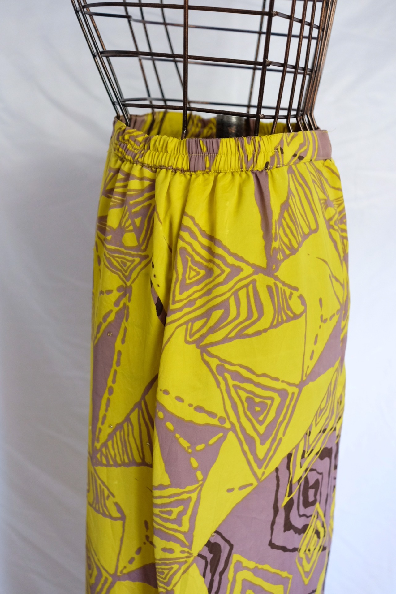 Pattern long skirt