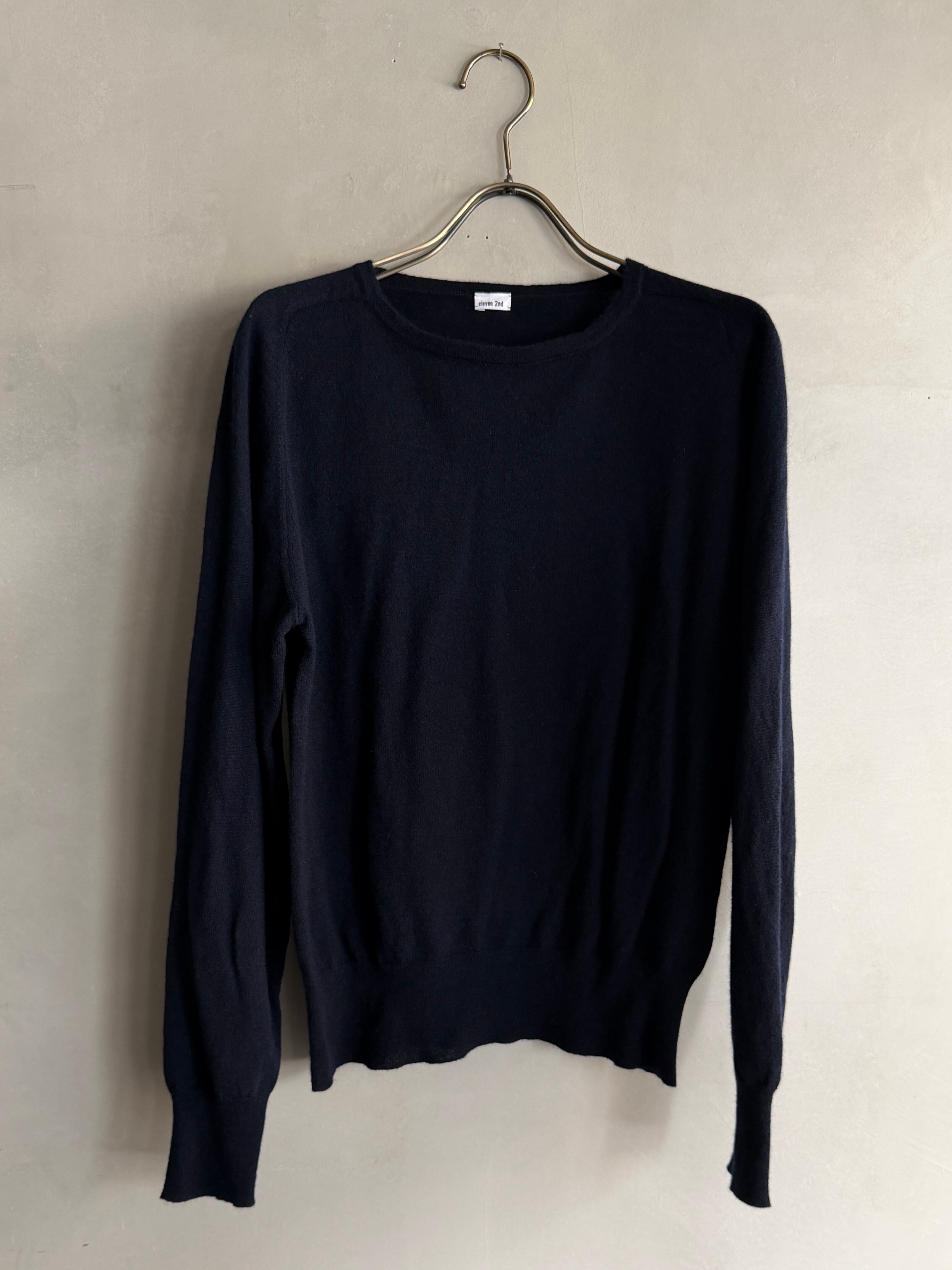eleven 2nd|カシミア100%セーター |Dk.Navy