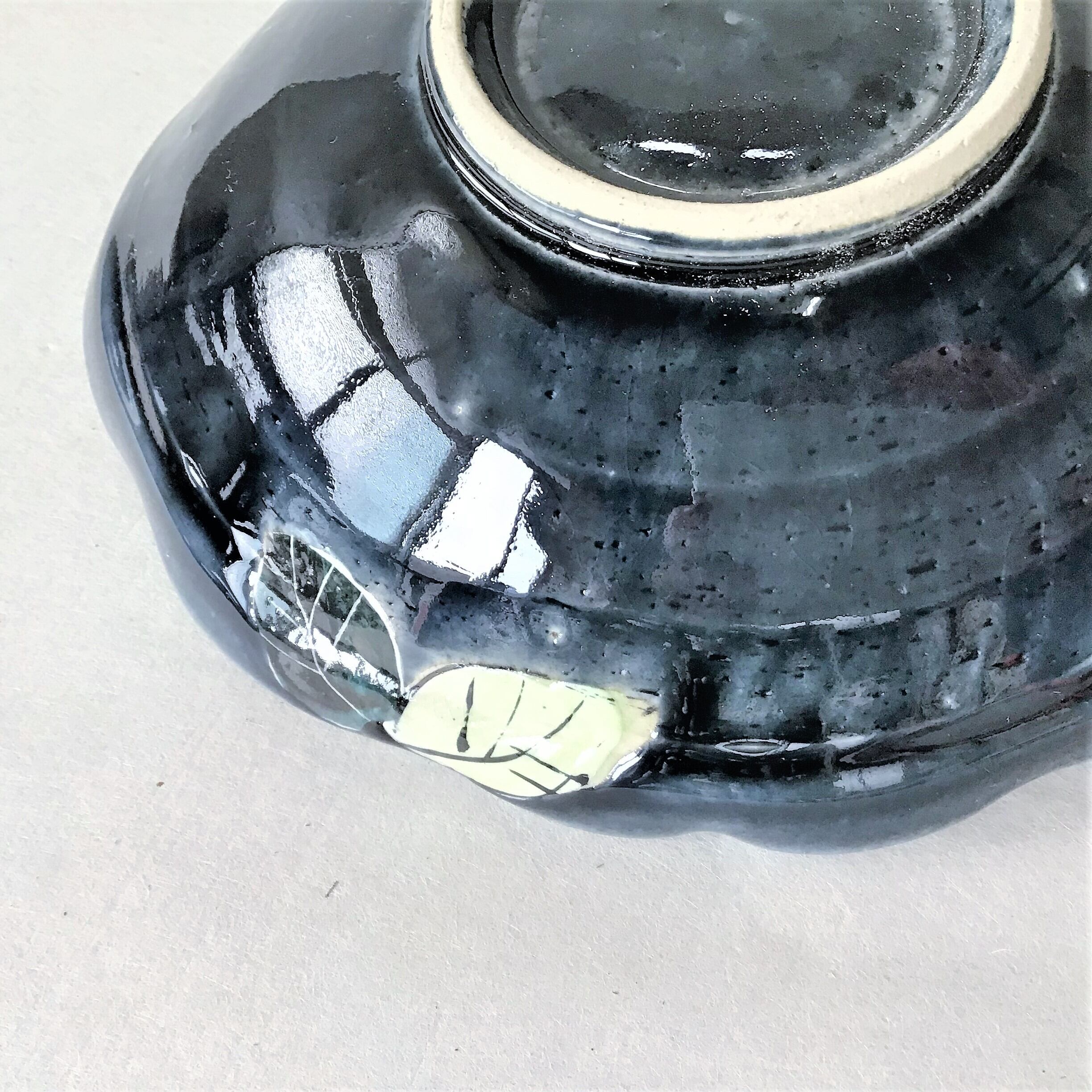 たわみ鉢 藍ばら M