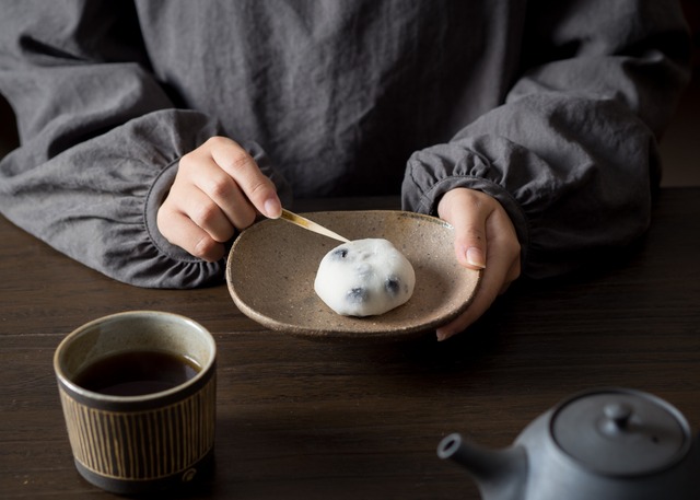 炭化焼締 角皿（小皿・取皿・銘々皿）／阿部 恵里