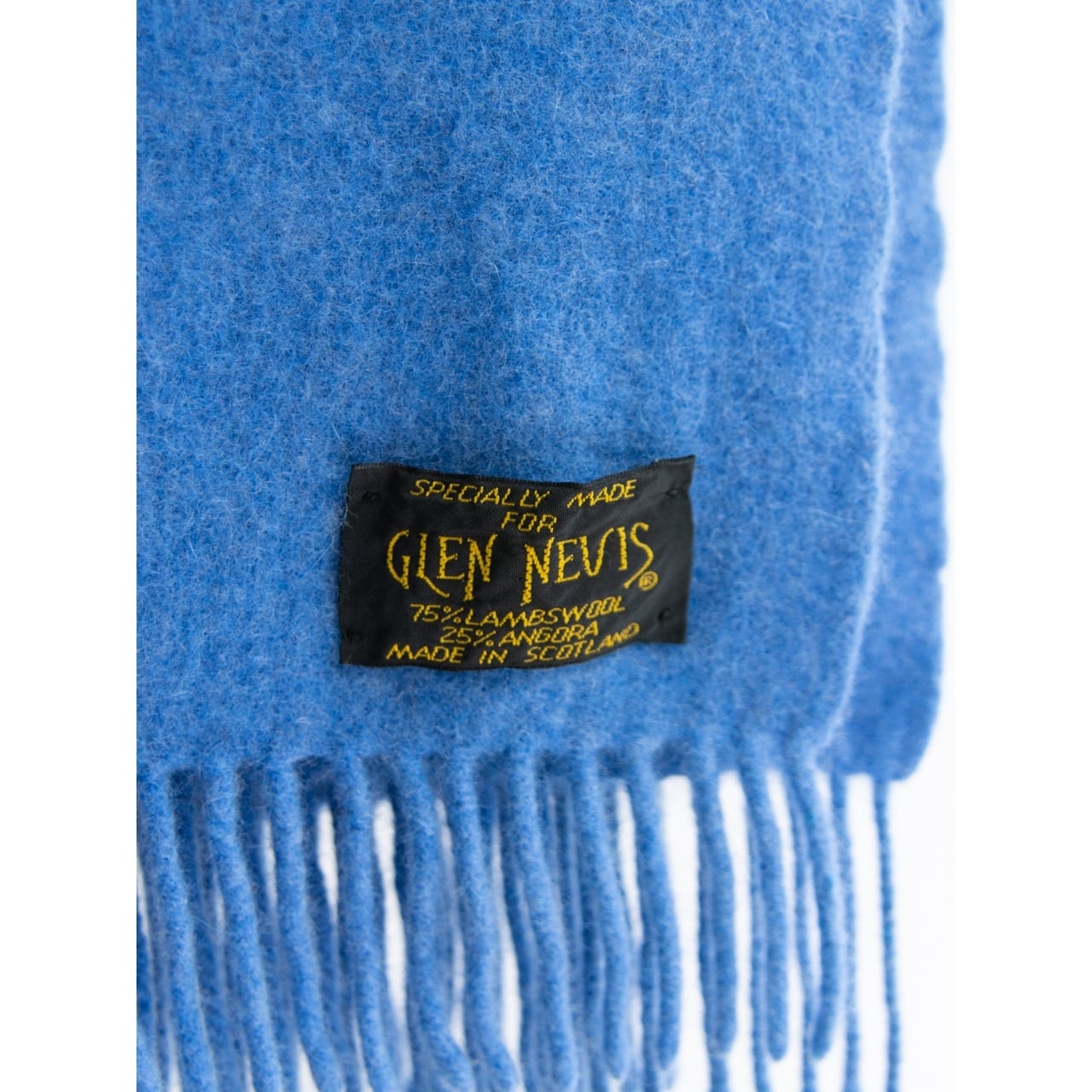 【GLEN NEVIS】Made in Scotland Lambswool-Angora Blanket（グレンネイビス スコットランド製 ラムズウールアンゴラ ブランケット）