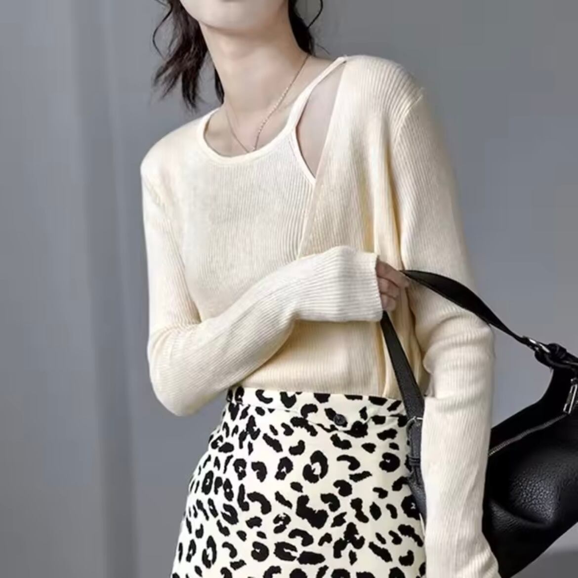 layered style rib tops