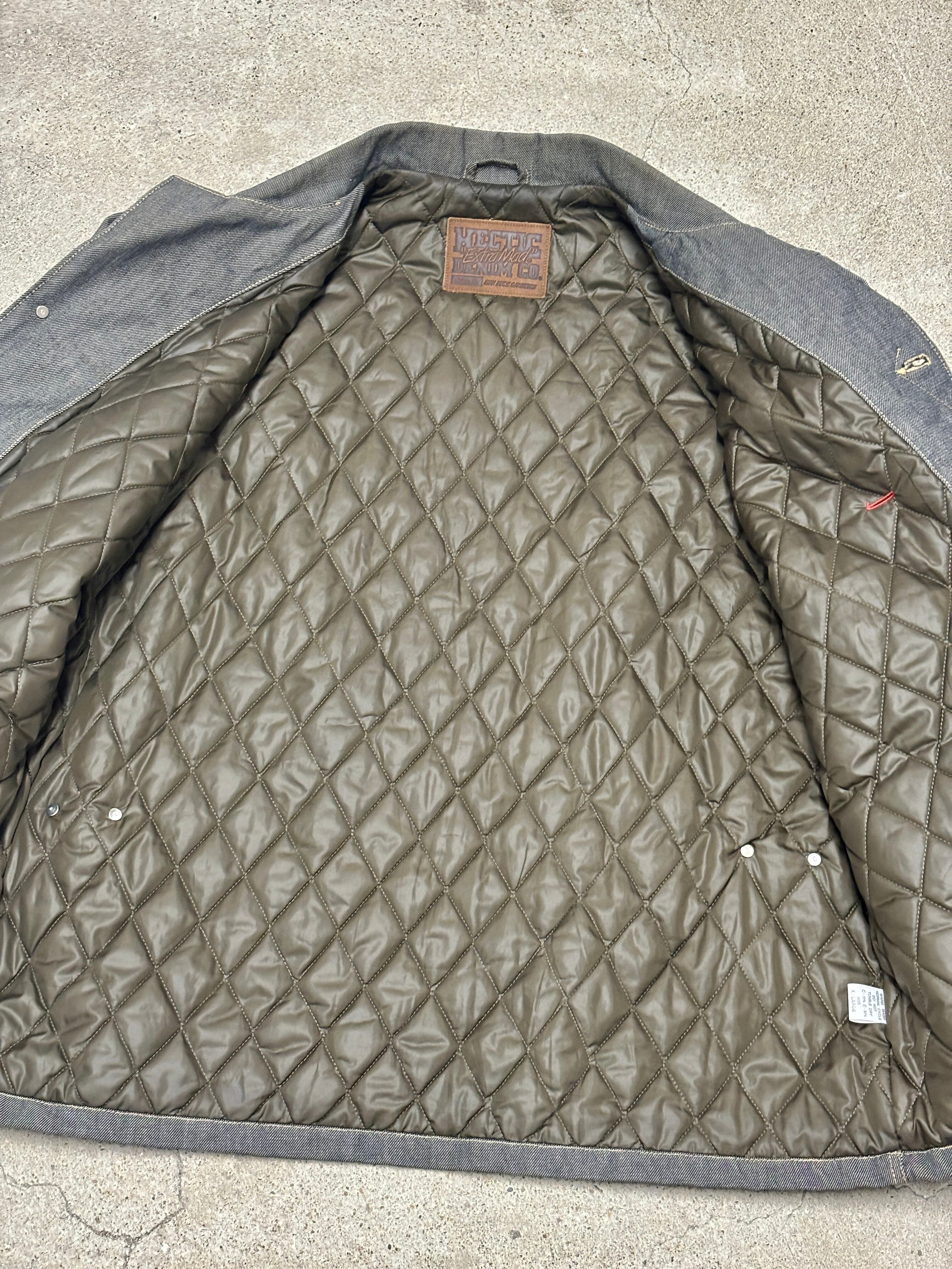 00s Mad Hectic/Denim Jacket/XL/デニムジャケット/キルティング